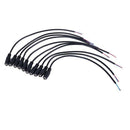 10pcs 12V DC Power Plug Female Jack Plug Connector Cable 5.5X2.1mm With Cor G7Z8
