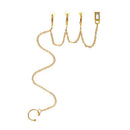 Zircon Long Chain Earring Metal Multi-layer Cartilage Earrings Fashion Jewelry