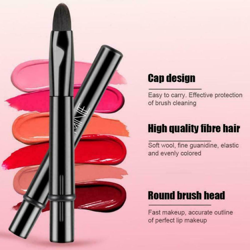 2-in-1 Beauty Retractable Lip Eyeliner Brushes Makeup 1pcs A Tools Cosmetic O5C5