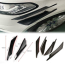 4pcs Universal Car Front Bumper Lip Splitter Fins Body Spoiler Canards Refit
