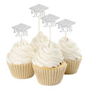 20pcs Pack 2018 Graduation Cap Cupcake Picks Cake Toppers Decor