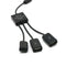 3in1 Micro USB HUB Male to Female and Double USB 2.0 Host OTG Cable Adapter
