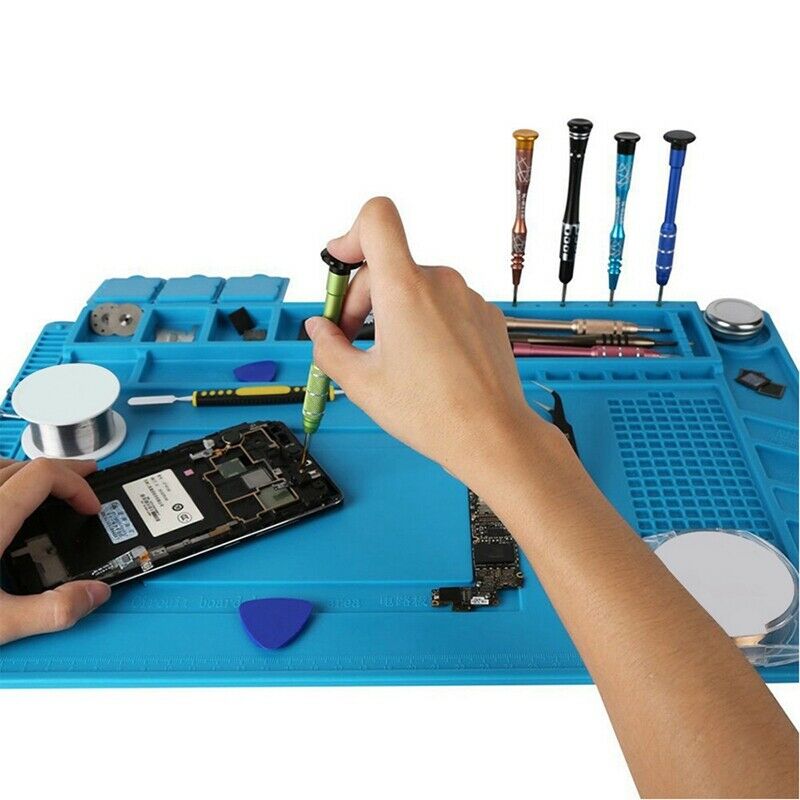 Heat-Resistant Soldering Station Iron Phone PC Computer Repair Mat Magnetic P5Y6
