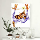 5D DIY Full Drill Diamond Painting Hanging Cat Cross Stitch Embroidery Kits