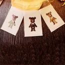 100pcs Bear Candy Cookies Biscuit Baking Packaging Bag Self-adhesive Wedding FT