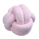 Knot Pillow Plush Throw Pillow Comfortable Sofa Mat for Living Room Pink