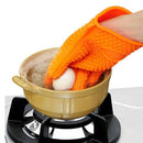 Kitchen Heat Resistant Silicone Glove Oven Pot Holder Baking BBQ Cooking Mi E2K5