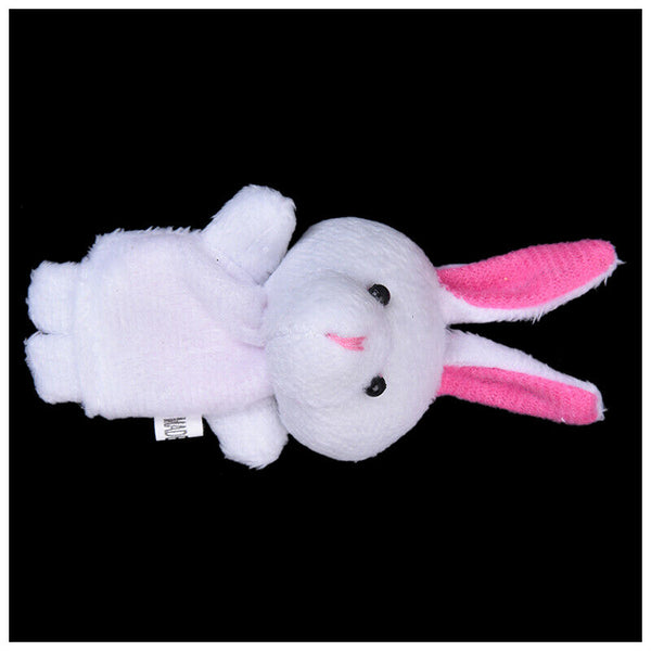 White Rabbit Hand Puppet Finger Puppet K9S8