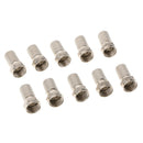 10Pieces Twist On F Connector Screw On Type RG6 For Satellite TV Coax Cables