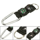 3-in-1 Multifunction Camping Carabiner With Keychain Compass Thermometer Ne