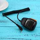 2 Pin PTT Handheld Speaker Mic Microphone For Baofeng Kenwood TYT Radios Wa I4F9