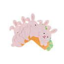 50pcs lolli paper card cute rabbit paper cards candy sugar decor kids gift ^i