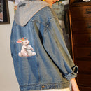 Cute Bunny Rabbit Patch Heat Transfer Iron On Transfer For Clothes Badge Stic BX
