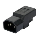 IEC320 3 Pin C14 to USA AC Nema 5-15R Female Power Adapter