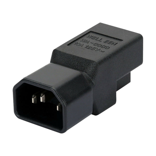 IEC320 3 Pin C14 to USA AC Nema 5-15R Female Power Adapter
