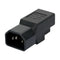 IEC320 3 Pin C14 to USA AC Nema 5-15R Female Power Adapter