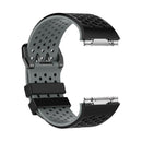 Soft Silicone Strap Band Sport Bracelet for Ionic Smart Watch Black-Gray