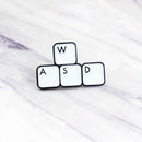 Retro Letters Keyboard Pin Brooches Creative Badges Unisex Jewelry Gifts