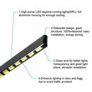 2pcs Bright 7030 12-LEDs SMD Waterproof Car Day Run Light Strip DRL Fog Lamp zxc