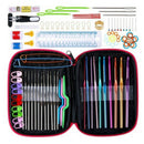 Crochet Hooks Set 100 PCS Aluminium Needles with Tools Accessories for Knitti FT