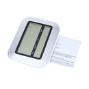 Practical Digital Thermometer Temperature Meter Alarm Clock Calendar WHITE