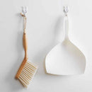 Bamboo handle brooms shovel set household plastic cleaning brush broom dust BX