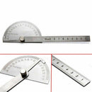Stainless Steel 180 degree Protractor Angle Finder Arm Rotary Measuring Ruler