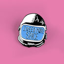 Astronaut Helmet Brooch Cartoon Dripping Oil Enamel Denim Shirt Lapel Pins