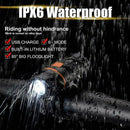 1200 Lumens Bicycle Front Light Bike Headlight LED USB Rechargeable Lamp Su N5I7
