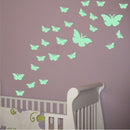 12 Pieces Butterfly Luminous Wall Stickers Glow in the Dark Ceiling Stickers