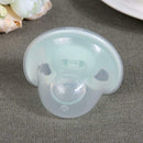 Anti-Dust Cover Baby Pacifier Flat Thumb Pattern Baby Nipples(Green)