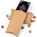 100pcs Wedding Gift Boxes Kraft Pillow Shape Wedding Favor Gift Box Party C