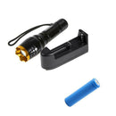 Zoomable 1200lm XML-T6 LED 18650 Flashlight Torch Focus Lamp Light+18650 Charger