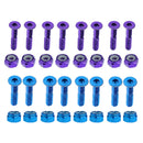 Pack of 16 Replacement Skateboard Truck Hardware Longboard Mounting Screws Bolts