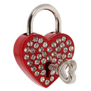 Lock Lock Password Lock Rhinestone Style Beautiful Red Heart