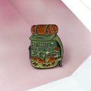 Camouflage Travel Backpack Brooches Badge Jacket Lapel Shirts Enamel Pins  A