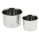 4pcs Bird Feeders Parrot Stainless Steel Cups Container Food Bowl For Macaw