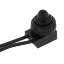 2PCS 12V Waterproof Push Button On-Off Switch With 4" Lead Wire Black Gw