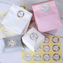 120pcs Thank you Flower Seal Stickers DIY Baking Gift Labels Adhesive Stickers Z