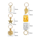 164Pcs Decorations Pendants Dreadlocks Beads Metal Cuffs Hair Rings  OZ