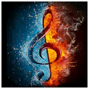 5D DIY Full Drill Diamond Painting Musical Note Cross Stitch Embroidery Kit A