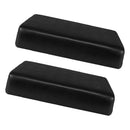 2-PACK Anti-slip Black PU Sofa Seat Cushion Slipcovers Replacement 1 Seater