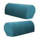 6x Stretch Sofa Armrest Covers Home Recliner Armchair Slipcovers Dark Green