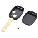 2 Buttons Uncut Blade Replacement Keyless Remote Car Key Shell Fob Case for