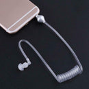 Anti-Radiation Headphones Air Tube Mono Stereo Headset Monaural 3.5mm Headp E4K8