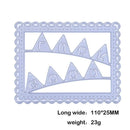 1pc Metal Flags Square Dies Stencil Craft Embossing Cut Die For DIY Card