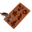 Christmas Fondant Cake Mold Pudding Series Baking Chocolate Handmade Tools NLBX