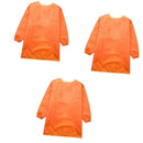 3 Sizes Kids Long Sleeve Waterproof Painting Apron For Kid Cleaning Orange