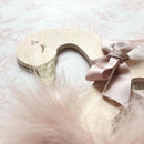 2pcs Sweet Swan Bowknot Baby Room Nursery Wooden Coat Clothes Hook Hangers