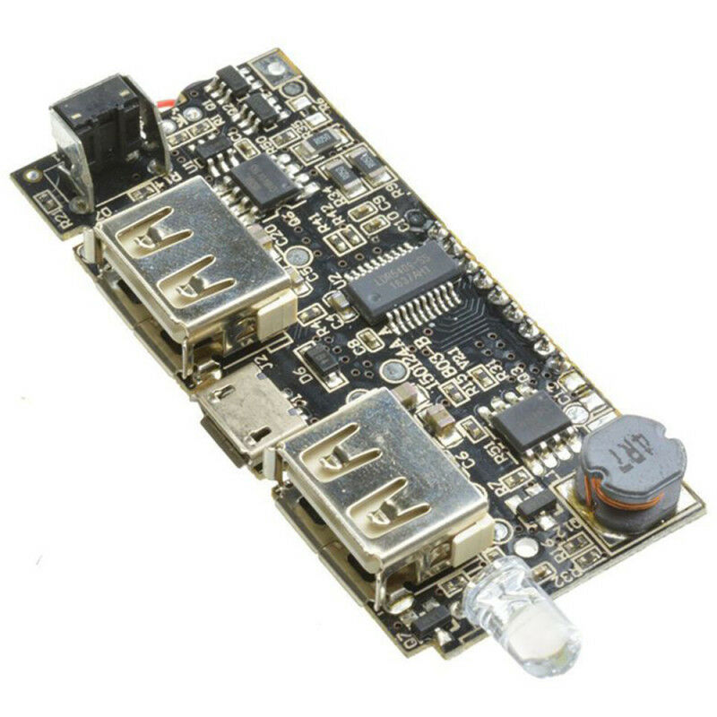 Dual USB 5v 2.1A 1A Mobile Phone Power Bank Charger PCB Board for 18650 B MJI